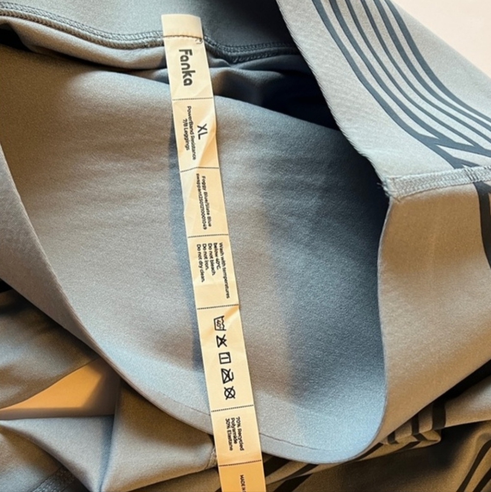 PowerBand Resistance 7/8 Leggings Reversible Wear EUC Size XL Activewear Sporty - Picture 3 of 6
